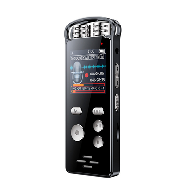 Professional Mini Audio Recorder Voice Activated Digital Voice Recorder Microphones Noise Reduction Multi-language Menu