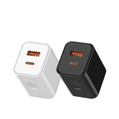 Universal 2 USB Ports QC 3.0 Type c PD 20W Wall Charger 35w Dual Port USB Fast Wall Charger for Mobile Device Charging
