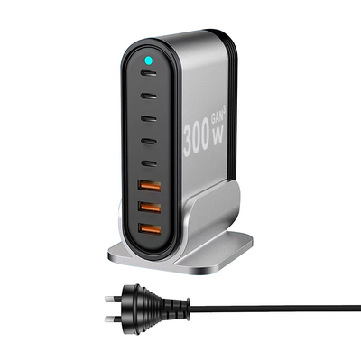 USB C Charger 300W USB C Charger Block Upgraded GaN III 8-Port Fast Charging Station Hub PD 40W 65W Laptop Charger Adapter