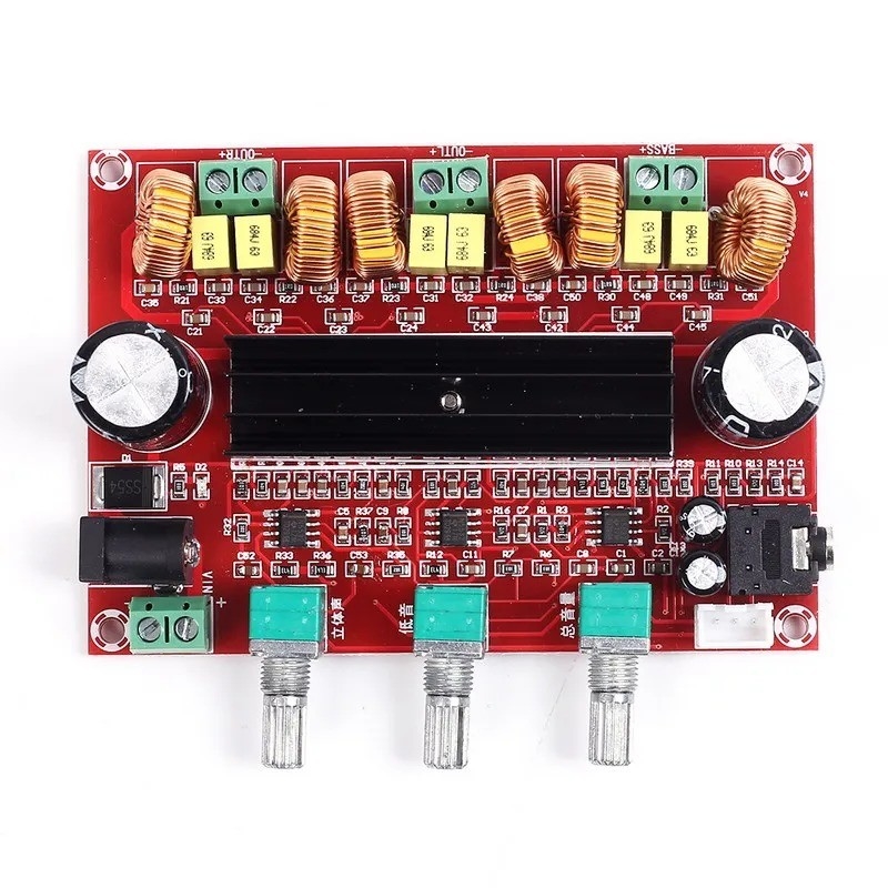 FR4 Audio Amplifier PCB Assembly Wireless Digital 2.1 Channel Amplifier Board