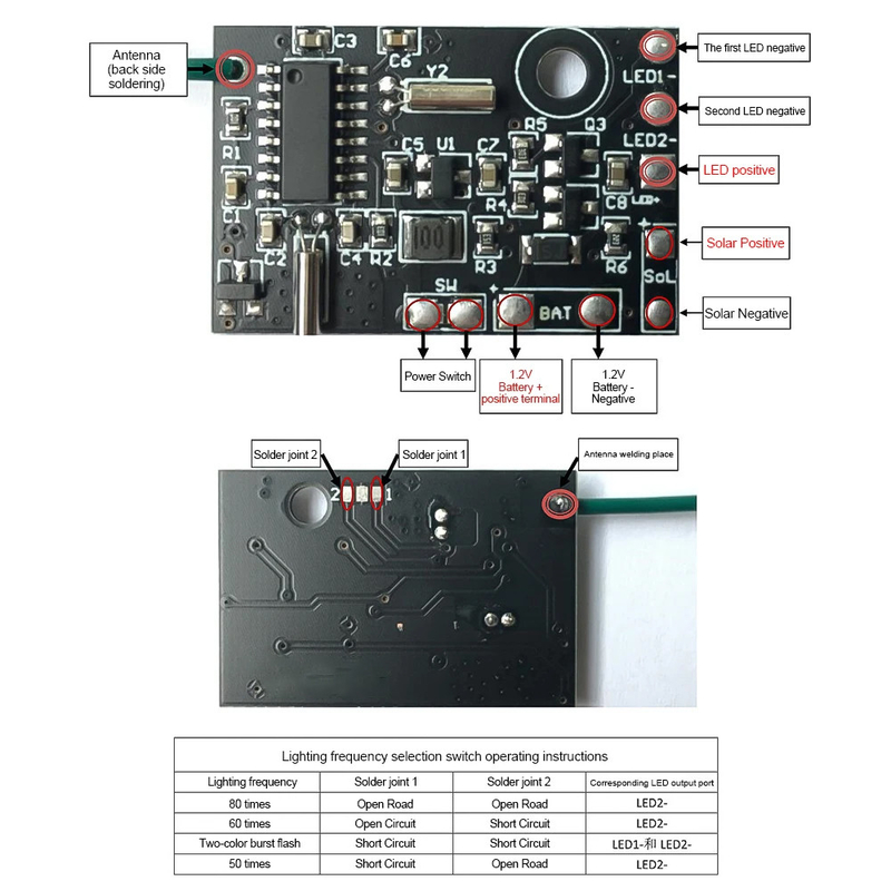 Solar LED Traffic Board PCBA SMD SMT DIP Component Assembly Service