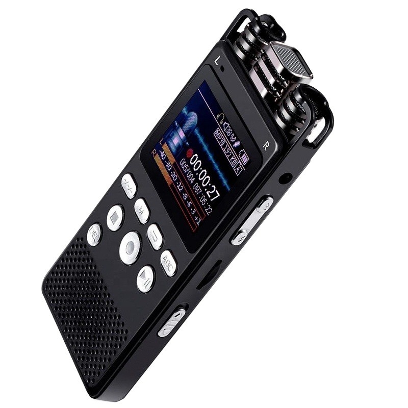 360 Degree Recording 1536kbs WAV MP3 Long Distance High Quality Noise Reduction Digital Voice Recorder