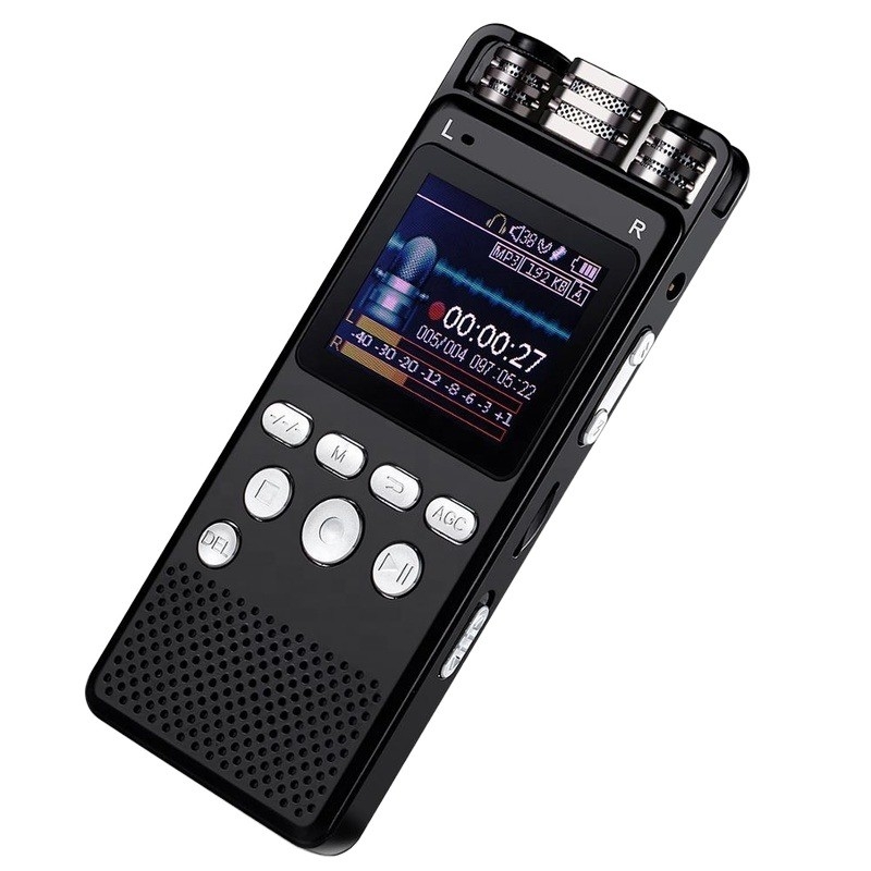360 Degree Recording 1536kbs WAV MP3 Long Distance High Quality Noise Reduction Digital Voice Recorder