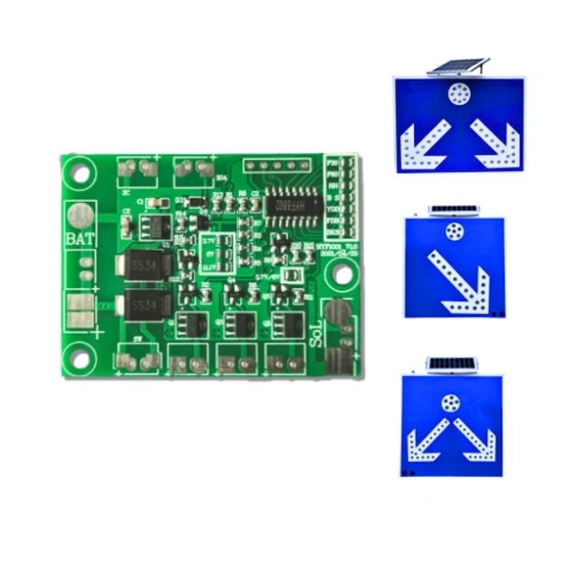 Wireless Traffic Light Road Sign Solar Single Arrow Signs Controller Board Traffic Signs Led Arrow Light Signal Board PCB