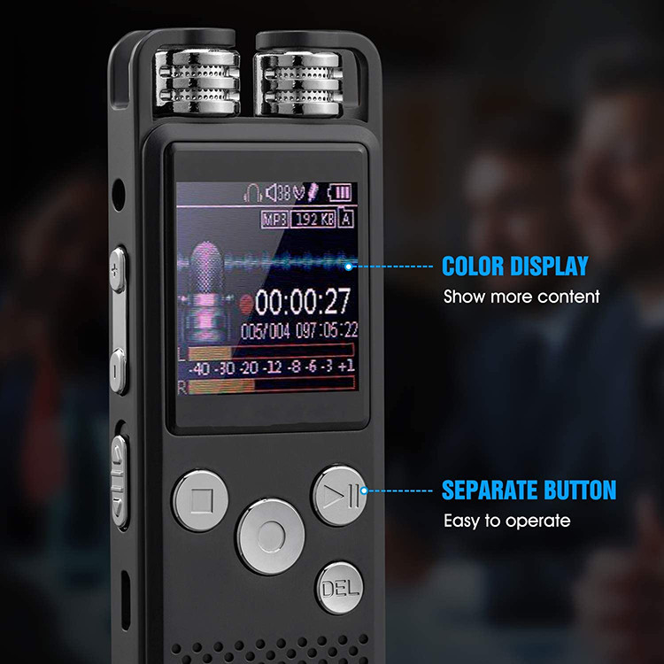 30Hours Long Distance Voice Recorder X169 16GB Professional HD Small Voice Recording