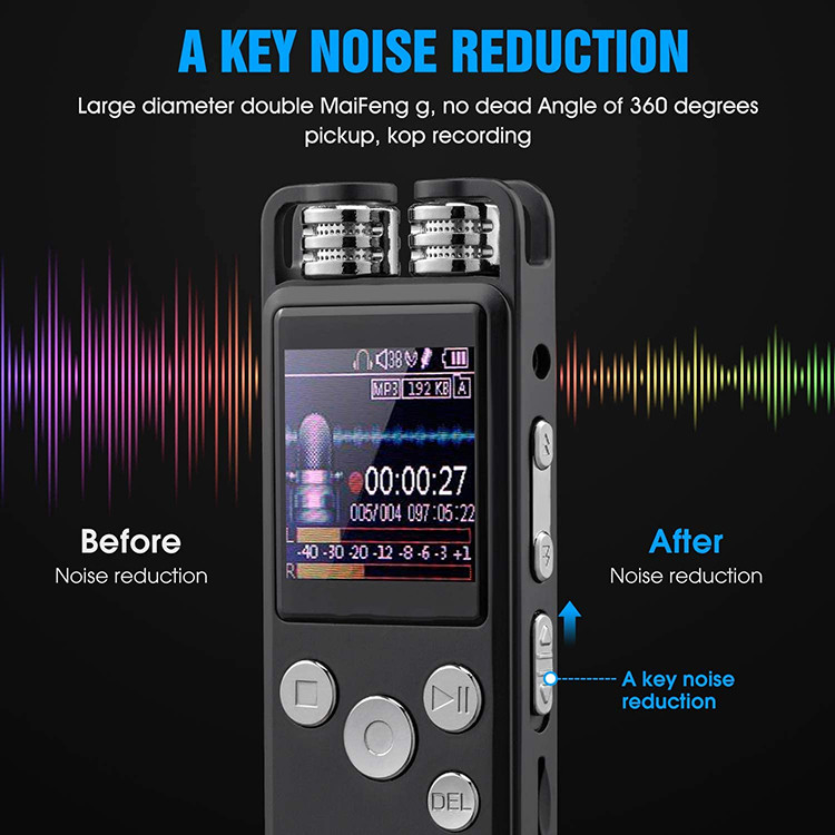 30Hours Long Distance Voice Recorder X169 16GB Professional HD Small Voice Recording