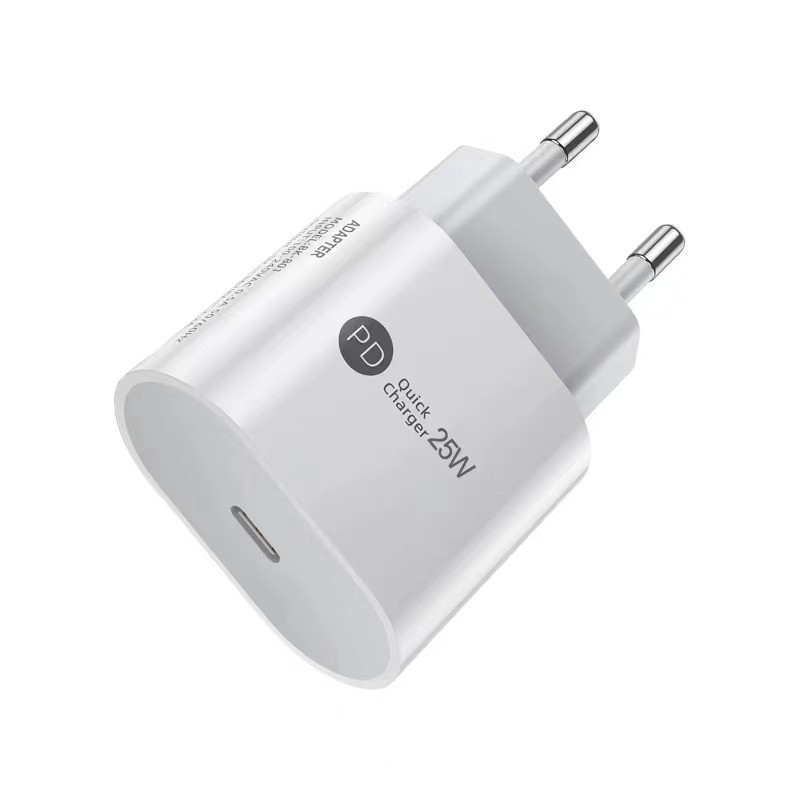 25W Power PD Multi Type C Phone Head Fast Charger Cable Type c USB Wall Plug for Samsung Mobile Phone iPhone iPad
