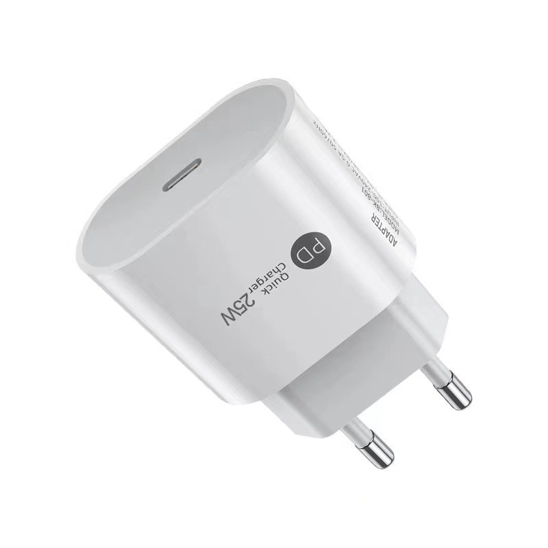 25W Power PD Multi Type C Phone Head Fast Charger Cable Type c USB Wall Plug for Samsung Mobile Phone iPhone iPad