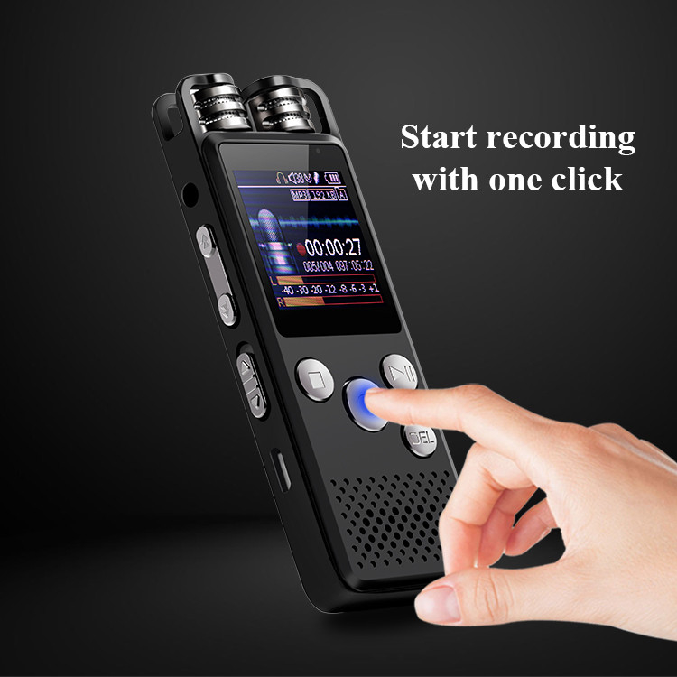 Professional Mini Audio Recorder X189 Voice Activated Digital Voice Recorder Microphones Noise Reduction Multi-language Menu