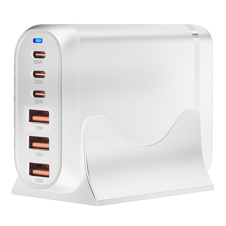 Factory Travel Charger 120W GaN USB Type-C 3 Type C and 3 USB a Fast Charging Cell Phone Wall Charger for Iphone