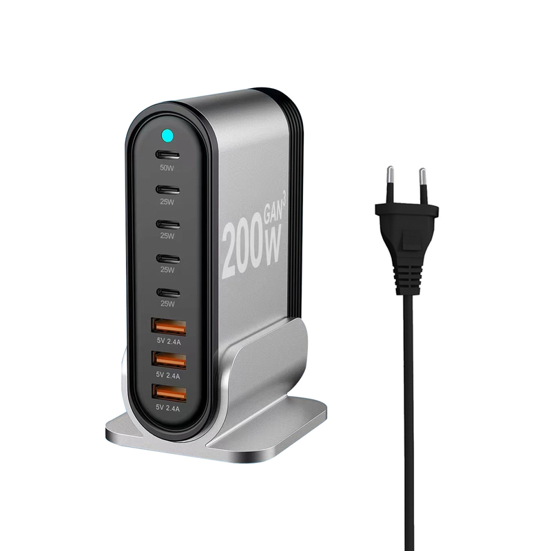 Original Factory 200W Quick Charge Gan Charger Univasal Chargers USB Travel Adapter Plug Type-C PD Wall Charger
