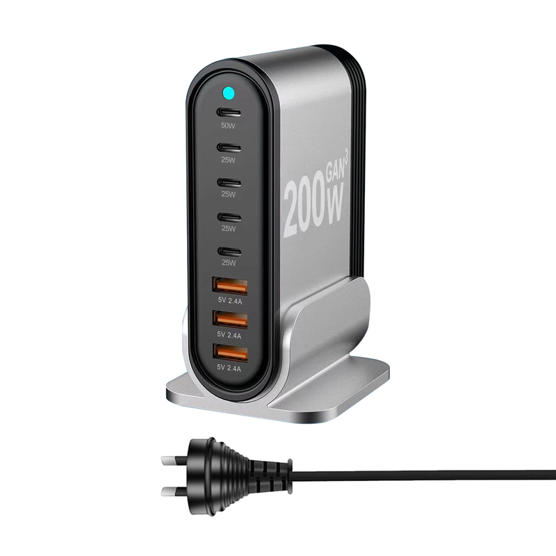 Original Factory 200W Quick Charge Gan Charger Univasal Chargers USB Travel Adapter Plug Type-C PD Wall Charger