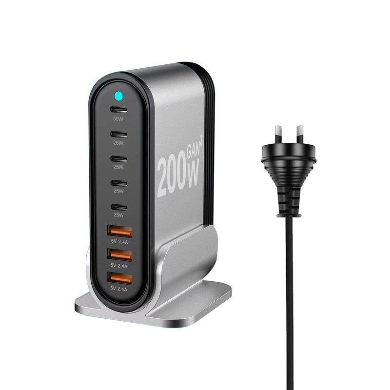 Original Factory 200W Quick Charge Gan Charger Univasal Chargers USB Travel Adapter Plug Type-C PD Wall Charger