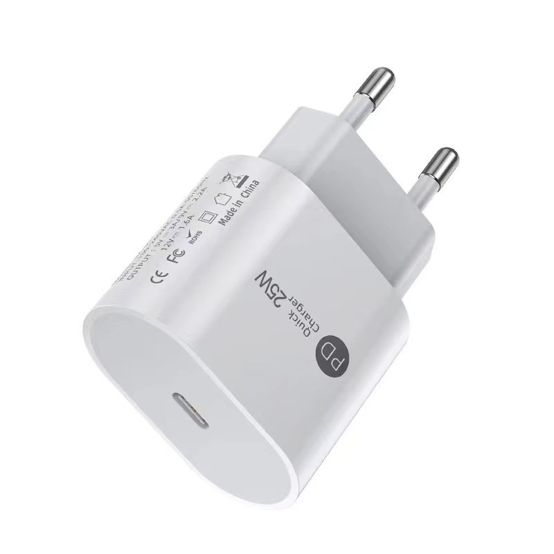 25W USB C Power Adapter Type C Travel Wall Charger Super Fast Charger for iphone PD Fast Charger Cargador