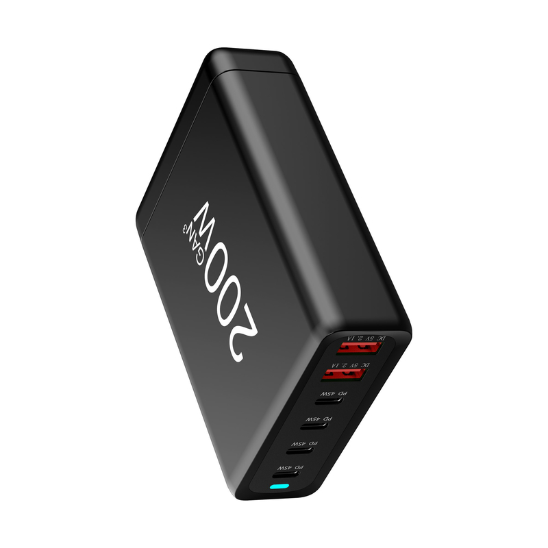 Wholesale GaN Tech Multi-port 200W Laptop Mobile Phone USB Desktop Fast Charger