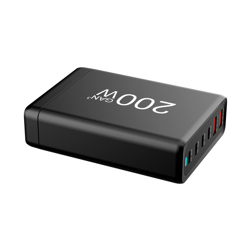Wholesale GaN Tech Multi-port 200W Laptop Mobile Phone USB Desktop Fast Charger
