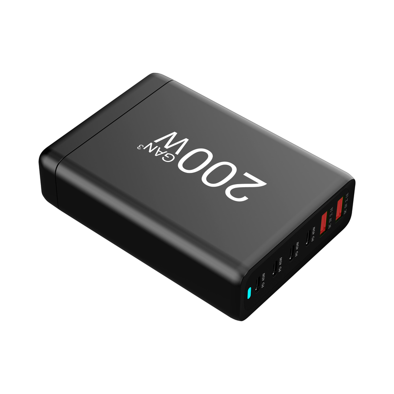Wholesale GaN Tech Multi-port 200W Laptop Mobile Phone USB Desktop Fast Charger