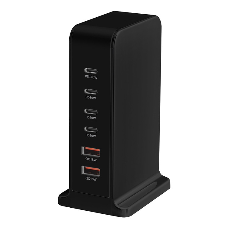 Hot Seller Product 2024 GaN Charger 200W USB C Wall Charger Station PD Fast Charging for iPhone Samsung Xiaomi for Macbook