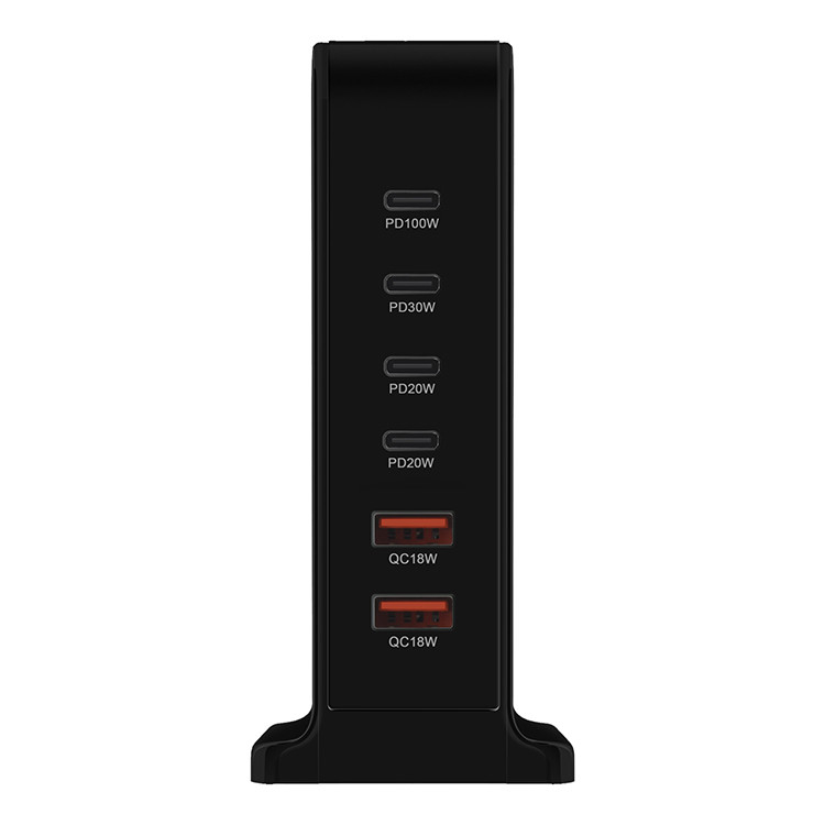 Hot Seller Product 2024 GaN Charger 200W USB C Wall Charger Station PD Fast Charging for iPhone Samsung Xiaomi for Macbook