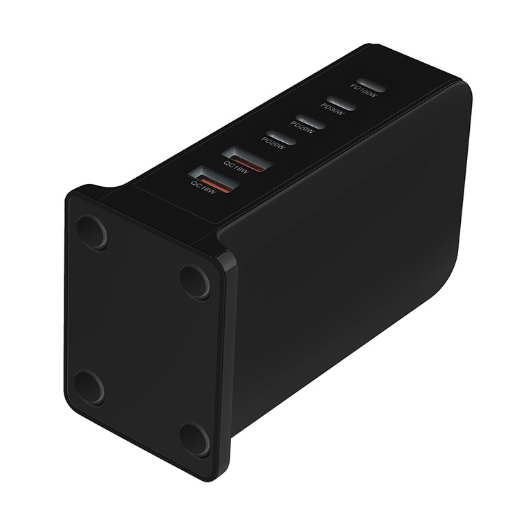 Hot Seller Product 2024 GaN Charger 200W USB C Wall Charger Station PD Fast Charging for iPhone Samsung Xiaomi for Macbook