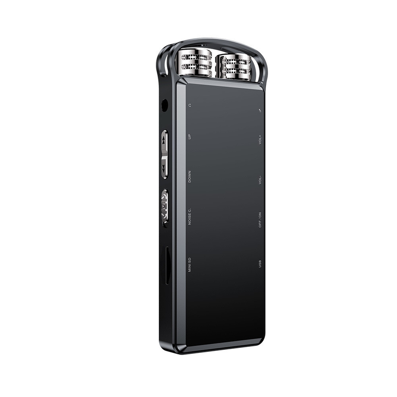 Professional Mini Audio Recorder Voice Activated Digital Voice Recorder Microphones Noise Reduction Multi-language Menu