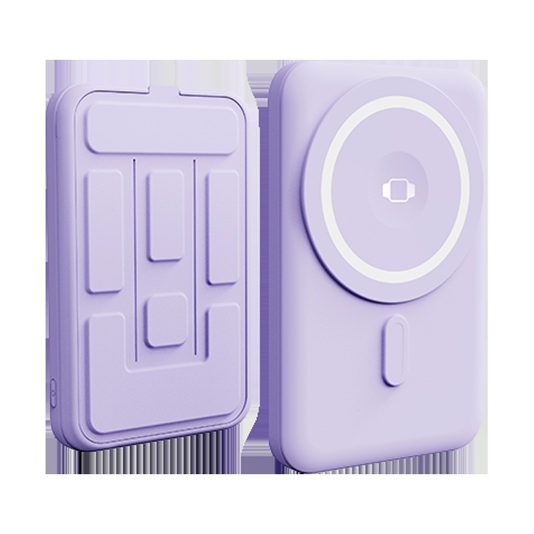 Newest Portable 5000Mah Ultra Slim Wireless Battery Phone Charger Metal Power Bank With Led Display Magnetic Power Bank