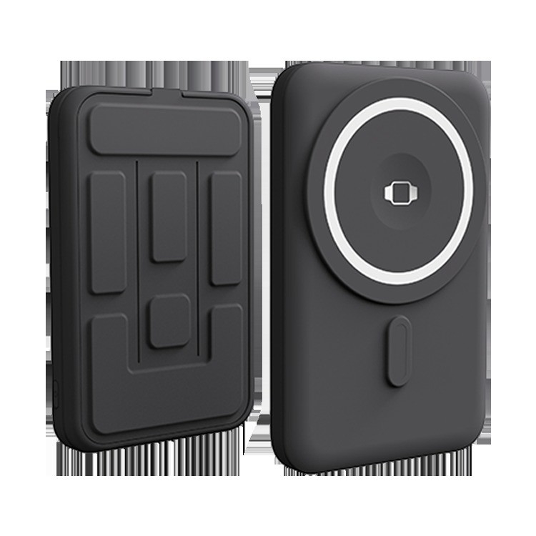 Newest Portable 5000Mah Ultra Slim Wireless Battery Phone Charger Metal Power Bank With Led Display Magnetic Power Bank