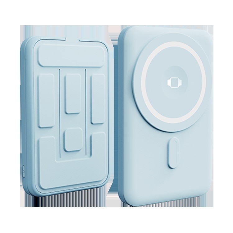 Newest Portable 5000Mah Ultra Slim Wireless Battery Phone Charger Metal Power Bank With Led Display Magnetic Power Bank