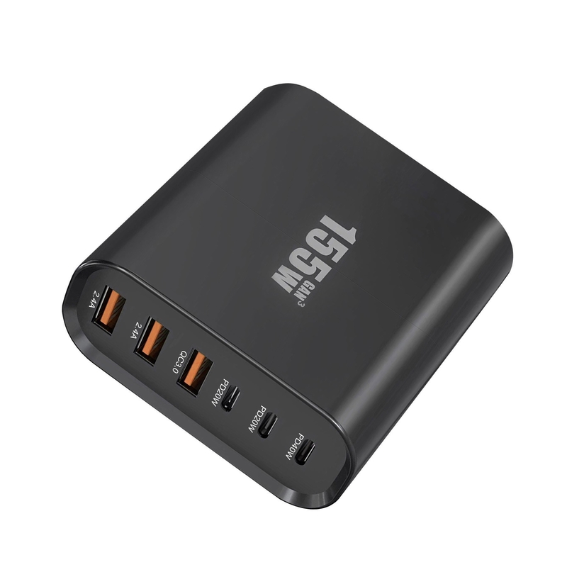 High Speed 155W Gan Charger Type-C Fast Charging 4 Ports Travel Adapter USB-C Super Fast Mini Charger for MacBook Mobile Phone