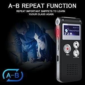 Professional Mini Audio Recorder X189 Voice Activated Digital Voice Recorder Microphones Noise Reduction Multi-language Menu