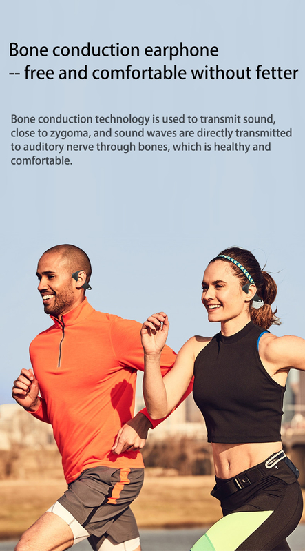 XZH Open Ear IPX5 Water Resistant Wireless Bluetooth Sports Bone Conduction Headphones Earphones