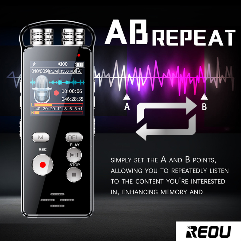 Voice Recorder Card 36720 Minutes Sound Audio Dictaphone Voice Activated, Quick Recording Digital Video and Audio Recorder