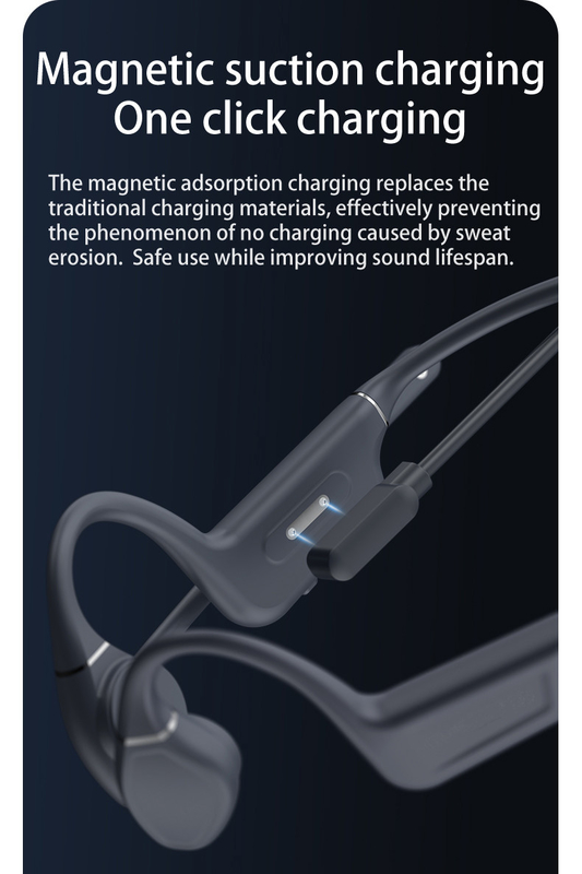 Green Headset Earphone Headphone Open Ear Sports Wireless Bluetooth Headset Bone Conduction Speaker