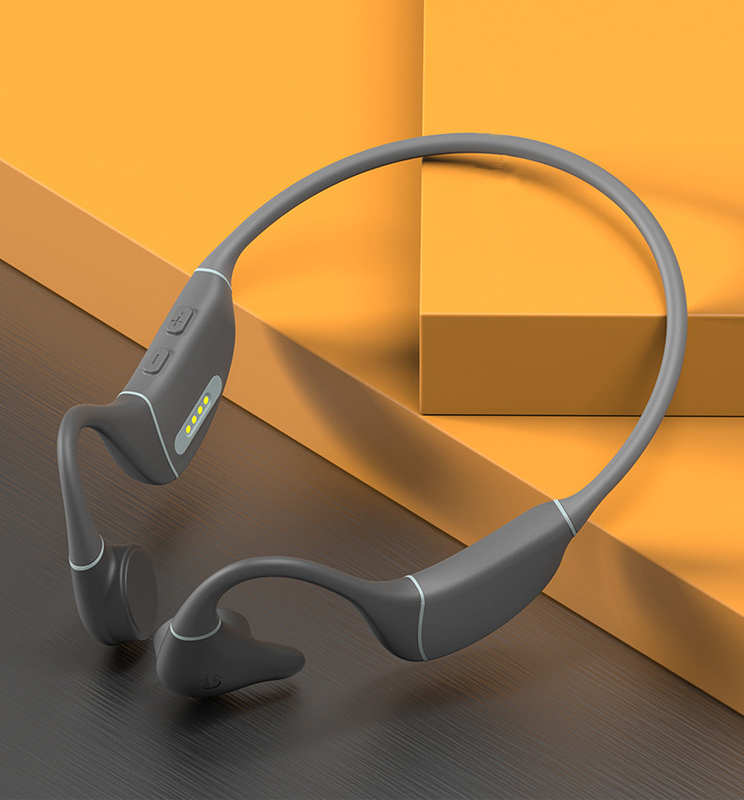 XZH Ergonomic Fit Innovative Bluetooth Bone Conduction Headset Sweatproof High-Fidelity Sound Headphones Mic