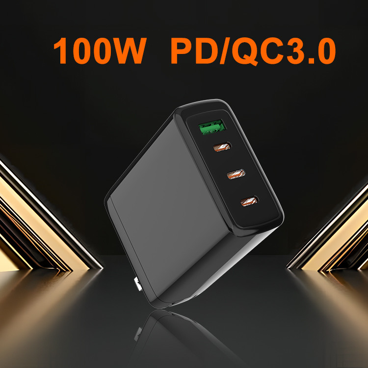 65w 100w Charger Type C Us Eu Uk Au Ks Wall Charger Qc3.0 Fast Charging Usb C Adapter Gan Charger for Cellular Huawei