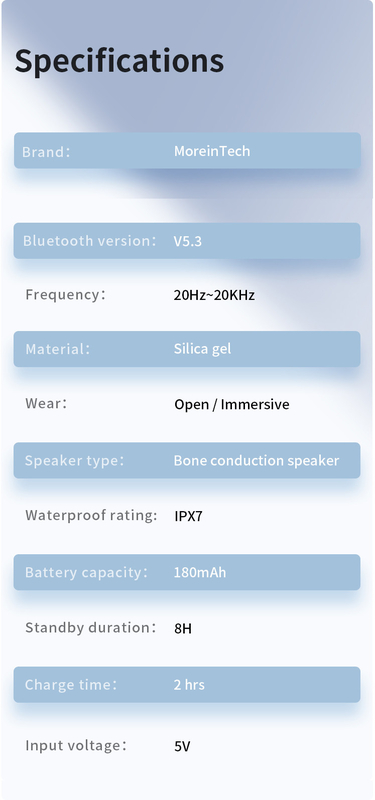 Ows Earphone Bone Conduction Headphones Sports With Microphone Sweatproof Waterproof Earphones for Running Gym Hiking Drive