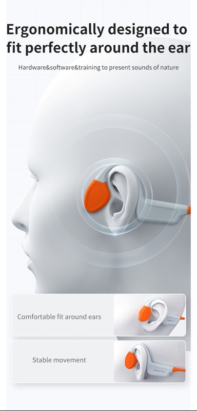 IPX5 IPX8 Waterproof Bluetooth 5.3 Noise-Cancelling Built-in Mic Lightweight Bone Conduction Earphones Headphones