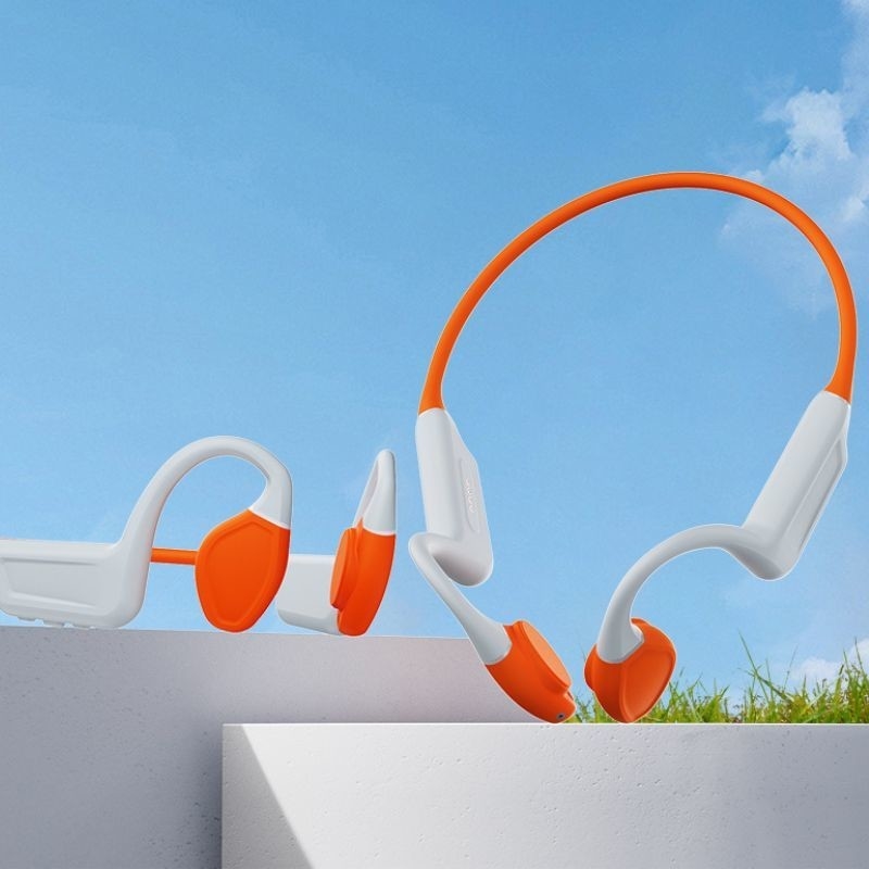 IPX5 IPX8 Waterproof Bluetooth 5.3 Noise-Cancelling Built-in Mic Lightweight Bone Conduction Earphones Headphones