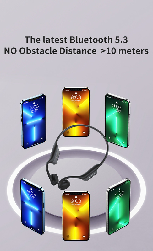 XZH IPX5 Waterproof Mp3 Bluetooth Bone Conduction Headset Hands Free Answer Call Swimming Headphone