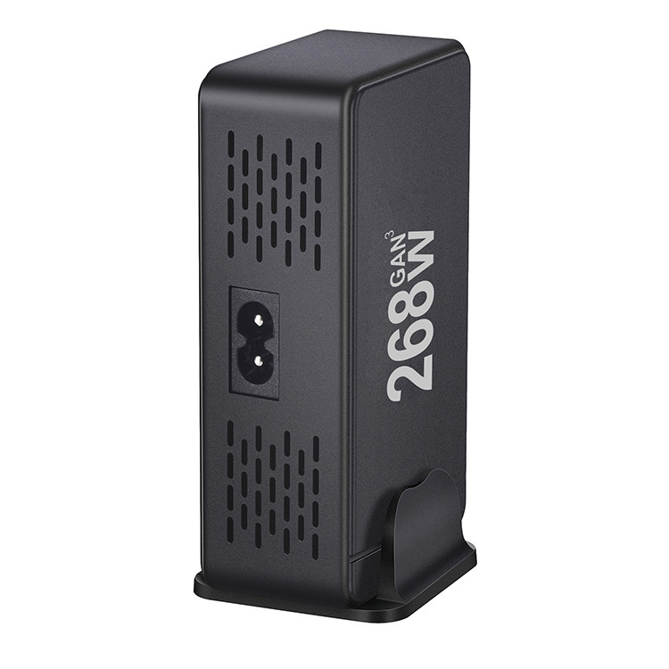 XZH Brand New 240w 268watt Desktop Adapter Usbc 8port Multifunction Pd Gan Charger Case