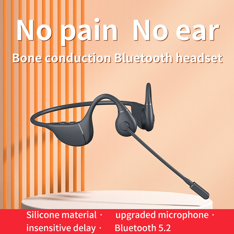 Wireless Waterproof Mp3 Compact Black Foldable Open Ear Bluetooth Bone Conduction Headphones