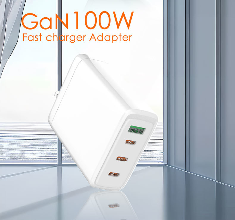 XZH P050 Most Selling Product in Alibaba Qc3.0 Pd 4 Usb A+C Gan Phone Charger Adapter Laptop Laptop 100w Gan Power Charger