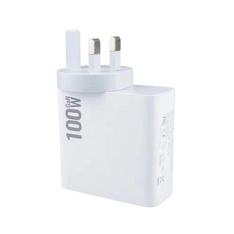 4 Ports Usb-c Pd Gan Charger 100w Quick Charger 3.0 Fast Delivery Usb Desktop Charger Adapter for Macbook/laptops/phone Table