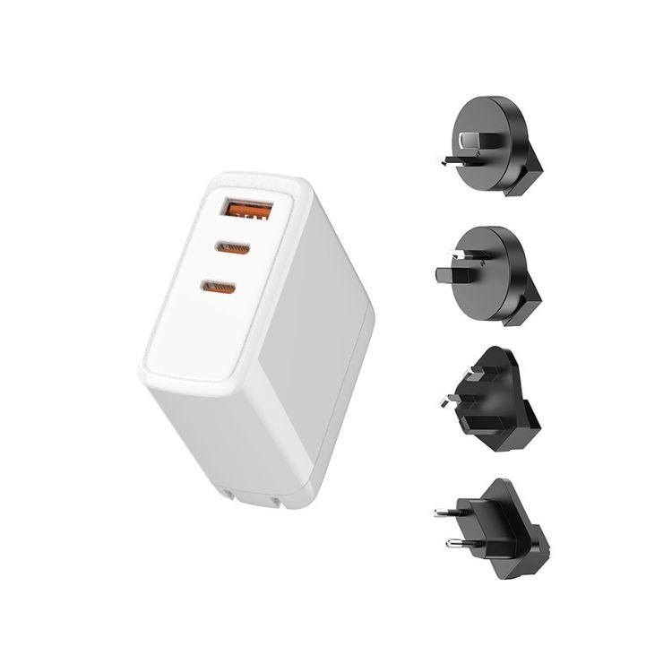 Top Selling P050 100w Gan Charger Oem Gan Foldable Multi 4 Port Fast Quick Mobile Phone Usb C Laptop Charger Travel Adapters