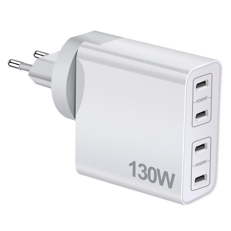 130w 166w Gan' Charger 4 Ports Pd Portable Fast Charger With Usb Type C Quick Wall Charger Smartphone Laptop Adapter