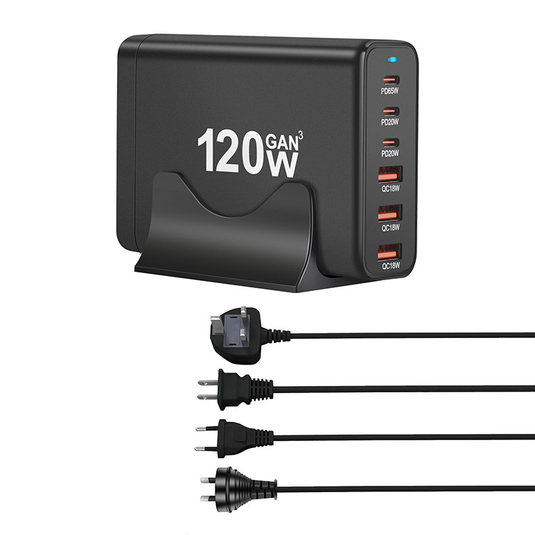 Carregador De Celular Fast Chager' Gan 160w Chargers 120W 200Watt 4port Usb C Desktop Charger