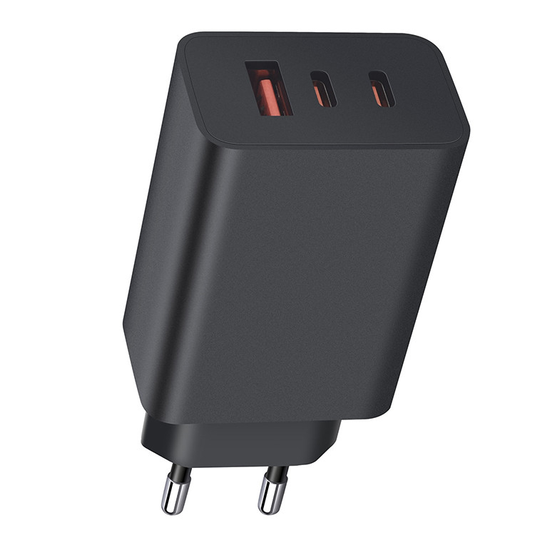 US Version 3-Port Super Fast Charging Wall Charger 1x USB-C 65W 1x USB-C 25W 1x USB-A 15W Max Capacity 65W Cable Not Included