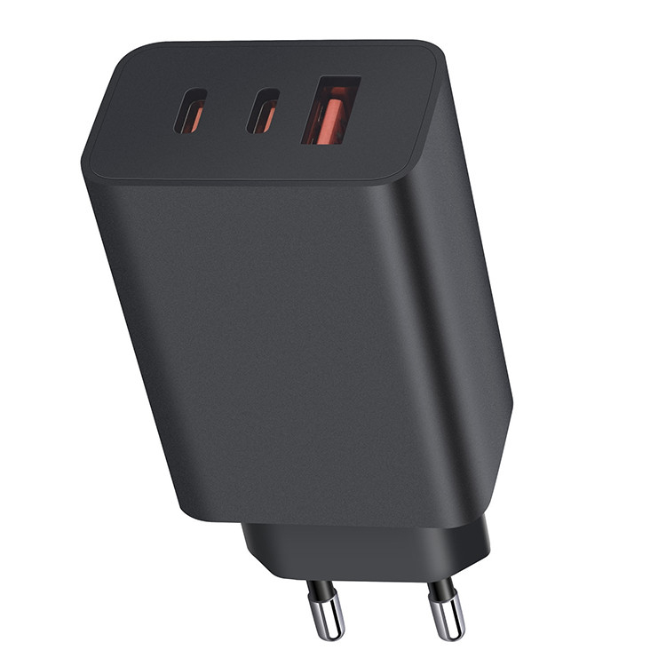 US Version 3-Port Super Fast Charging Wall Charger 1x USB-C 65W 1x USB-C 25W 1x USB-A 15W Max Capacity 65W Cable Not Included