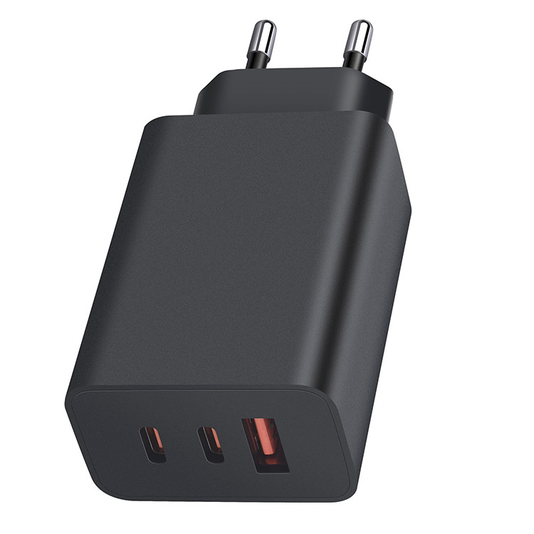 US Version 3-Port Super Fast Charging Wall Charger 1x USB-C 65W 1x USB-C 25W 1x USB-A 15W Max Capacity 65W Cable Not Included