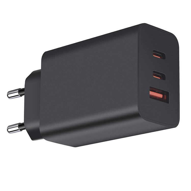 US Version 3-Port Super Fast Charging Wall Charger 1x USB-C 65W 1x USB-C 25W 1x USB-A 15W Max Capacity 65W Cable Not Included